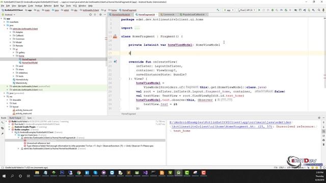 Kotlin Android Tutorial - New Eat It part 5 Make Home Screen смотреть онлайн