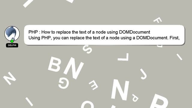 PHP : How to replace the text of a node using DOMDocument смотреть онлайн