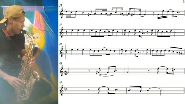 This Love - Maroon 5 (Sax Alto Eb Sheet Music) смотреть онлайн