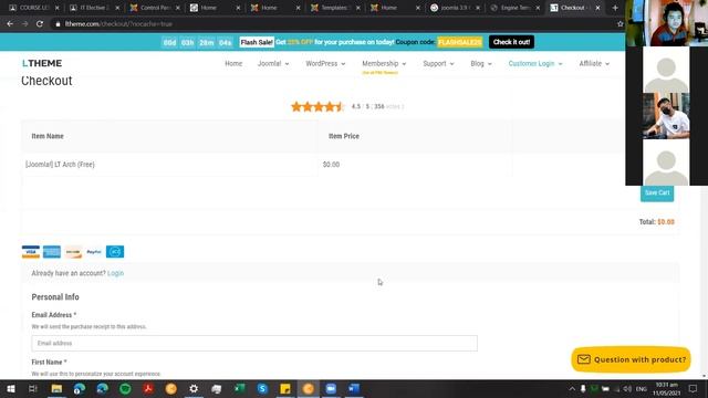 Elective 2 - Joomla CMS - May 11, 2021 смотреть онлайн
