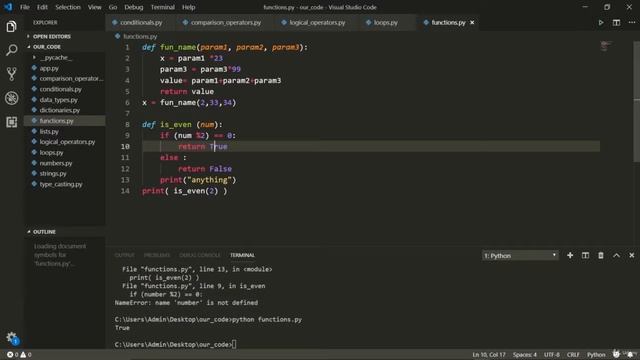Python Functions - Full Stack Python Programming смотреть онлайн