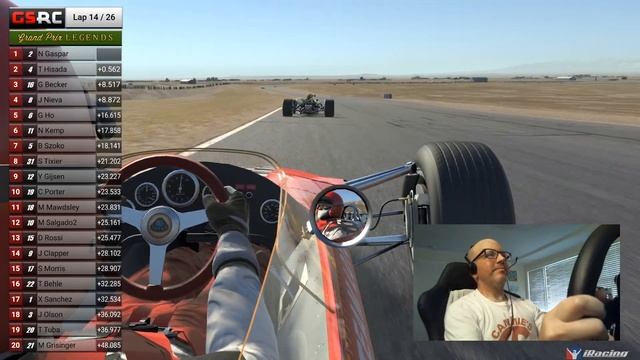 Grand Prix Legends | 2023 S3 Round 5 | Willow Springs | iRacing смотреть онлайн
