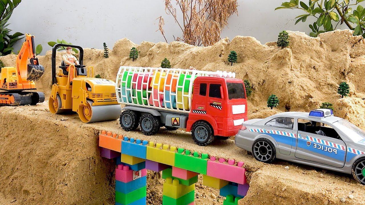 Пожарная машина Грузовик Эвакуатор Бетономешалка Самосвал Полиция Пожарная - для мальчиков. смотреть онлайн