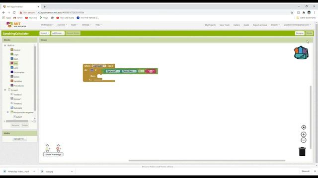 Speaking Calculator tutorial using MIT app inventor