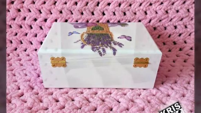 Шкатулка в технике декупаж. Ручная работа.