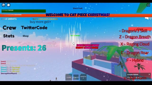[??FREE DOUGH FRUIT + XMAS 999X MEOW!] Cat Piece смотреть онлайн