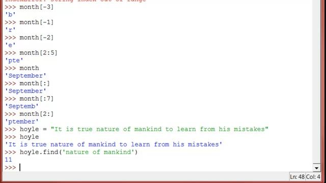 03 Data Types Strings 3 смотреть онлайн