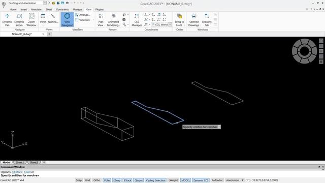 CorelCAD How To 2D To 3D Tutorial смотреть онлайн