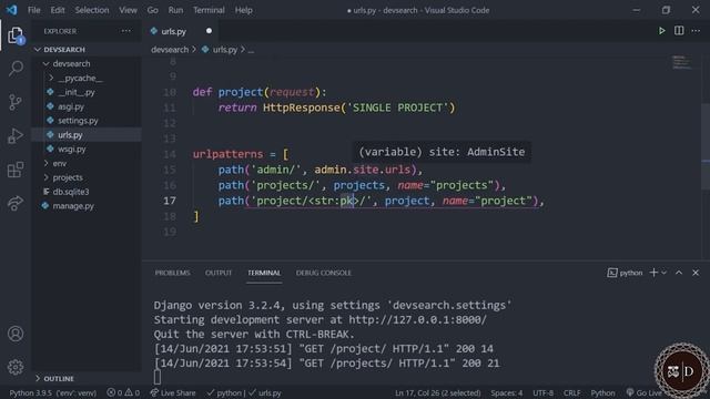 Python Django -Views & URL's смотреть онлайн