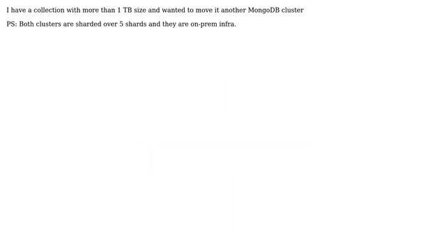 Databases: How I can copy a collection from a Mongo Cluster to another Mongo Cluster? смотреть онлайн