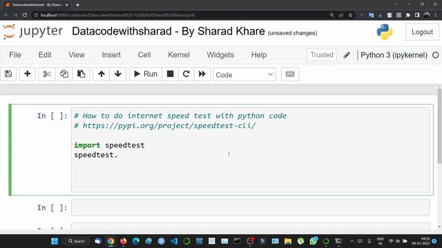 How to Do Internet Speed Test Using Python || Python Code for Internet Speed Test смотреть онлайн