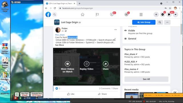 lost saga origin mengatasi error dhcpcscv.dll смотреть онлайн