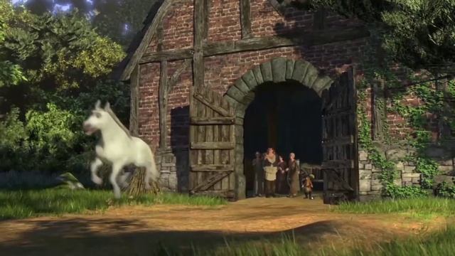 Шрек и Осёл в новом образе ... отрывок из мультфильма (Шрек 2/Shrek 2)2004