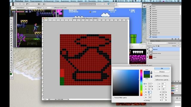 Рисуем вертолет в стиле Pixel Art смотреть онлайн
