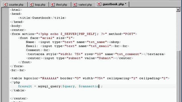 Php & Mysql (course 17 Writing A Guest Book) смотреть онлайн