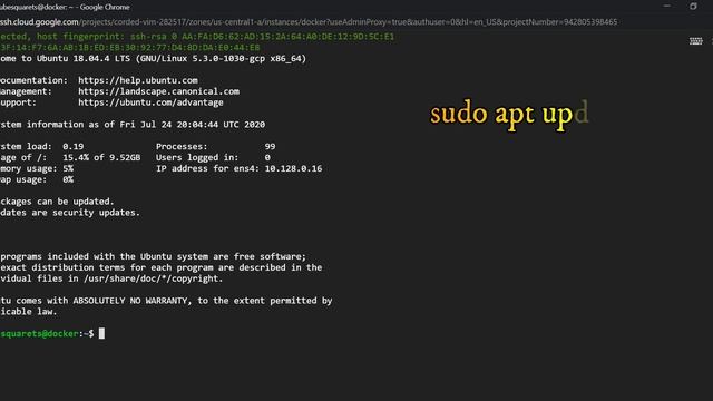 How to create a vm instance & docker container in GCP смотреть онлайн