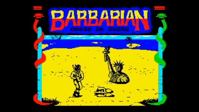 Barbarian - The Ultimate Warrior (1987 / 128k AY Music + New GFX version) Walkthrough, ZX Spectrum смотреть онлайн