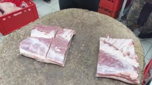 Подробный разруб свинины