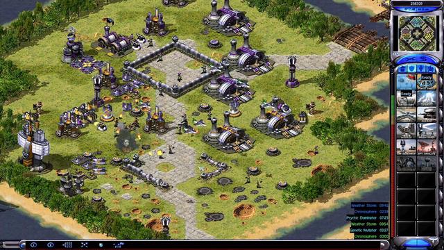 Red Alert 2 Yuri's Revenge | Teamed Islands Map I 1 America vs 7 Brutal AI смотреть онлайн