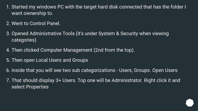 Reset file and folder permissions of external hard drive data to default in Windows 7 смотреть онлайн