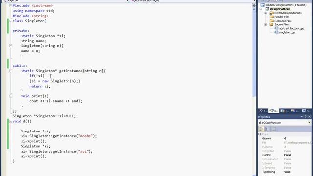 Singleton Design Pattern смотреть онлайн