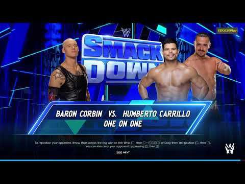 WWE2K24 Baron Corbin vs Humberto Carrillo w/ Angel Garza смотреть онлайн