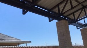 Навес по "сопромату" 10*10 с антиконденсатным покрытием