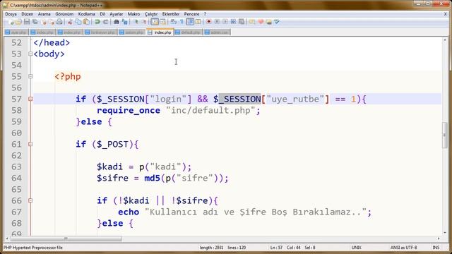 Php ile Bir Blog Scripti Yazmak (Bölüm 2) смотреть онлайн