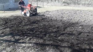 Весенняя культивация мотоблоком Forte 8 л.с