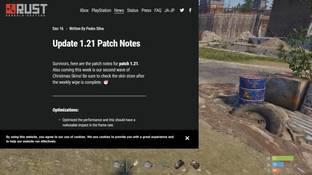 FPS Change Patch 1.21/Update Patch Notes! ☢️ Rust Console ? PS4 XBOX NEWS смотреть онлайн