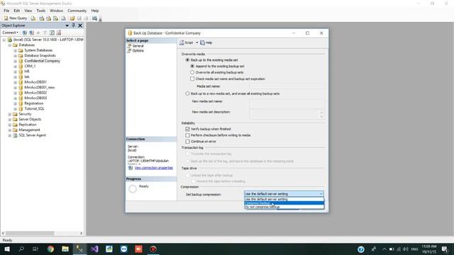 Backup and compression DB in Microsoft SQL Server смотреть онлайн