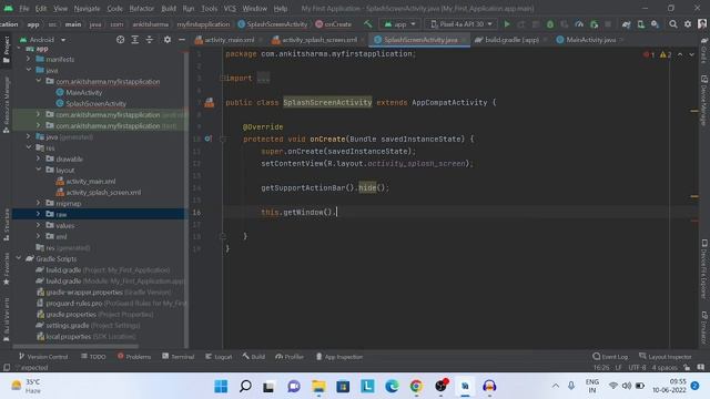 Animated Splash Screen Android Studio Android Development Tutorial For Beginners 2022 Java in Hindi смотреть онлайн