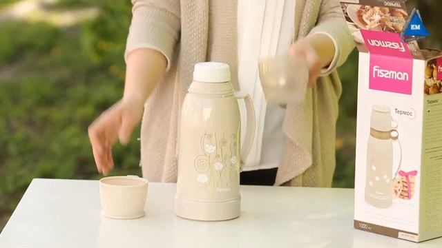 Термос Fissman Hope 1 л VA 9707.1000 (бежевый) смотреть онлайн