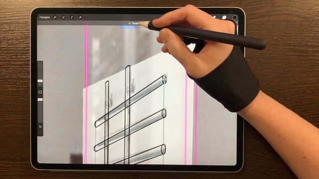 Курсы скетчинга для начинающих / Урок 6 / 2D Interior sketching / Прокриэйт / Procreate / Обучение смотреть онлайн