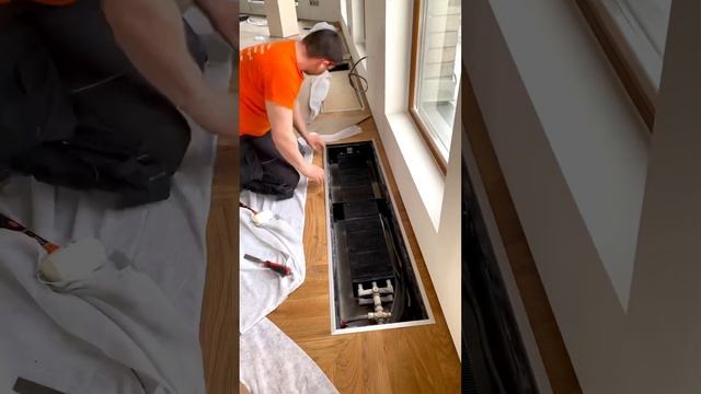 Сколько людей,столько и мнений...Монтаж окантовочного F-обр. профиля на конвектор #ремонт #паркет