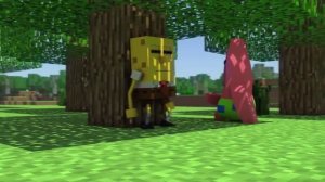 Губка Боб в Майнкрафте 2 Minecraft Анимация, На Русском