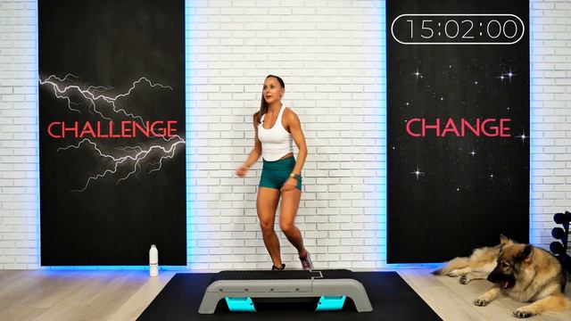 30-minute Cardio STEP & ABS Fat Burning Workout (HIIT Cardio, Toning, Belly Fat Burn & Sexy Abs)
