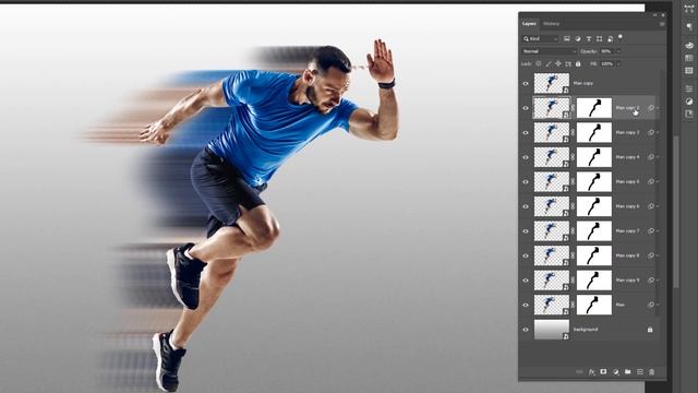 How to CREATE SUPER SPEED EFFECT in Adobe Photoshop смотреть онлайн
