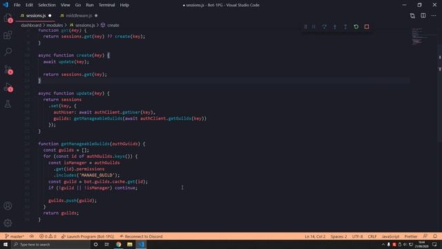 Manage Sessions - Discord Bot Dashboard #18 смотреть онлайн