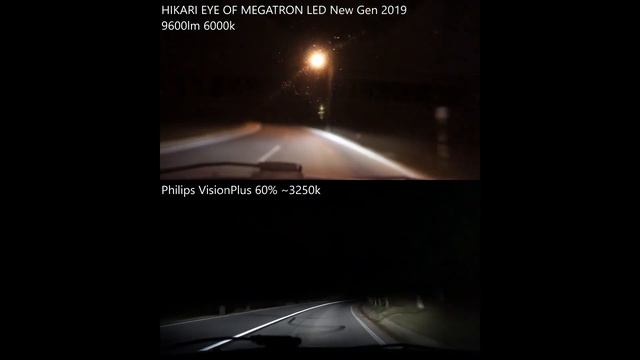 HIKARI LED 9600lm 6000k vs Philips VisionPlus 60% смотреть онлайн