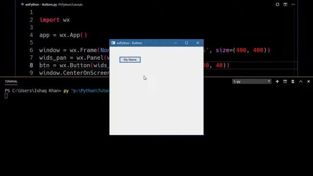 wxPython | Buttons | Event Handling | #2 смотреть онлайн