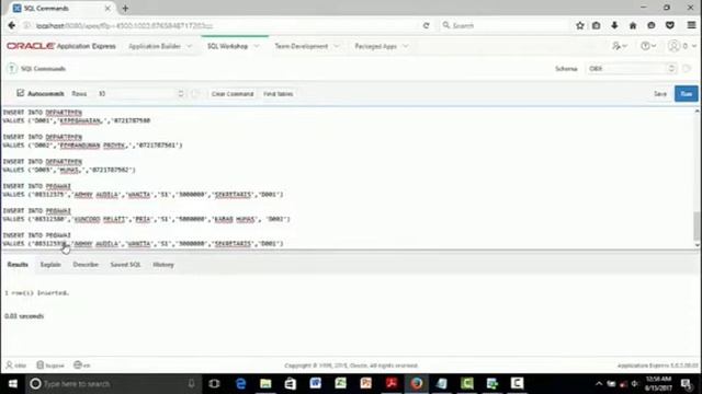 Tutorial Oracle Data Modeler dan APEX - M. Yani dan Obie dharma S(Kelas Basis Data 1 Yuri Rahmanto) смотреть онлайн