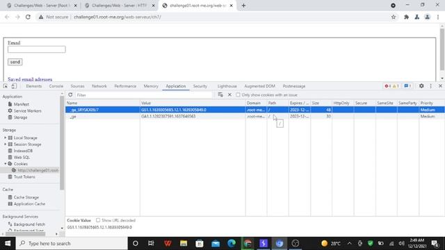 HTTP - Cookies | Web - Server | Root Me | CTF | Cookie manipulation смотреть онлайн