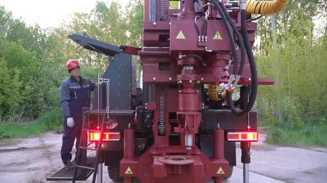 Новая модификация буровой установки УРБ-210 производства Геомаш смотреть онлайн