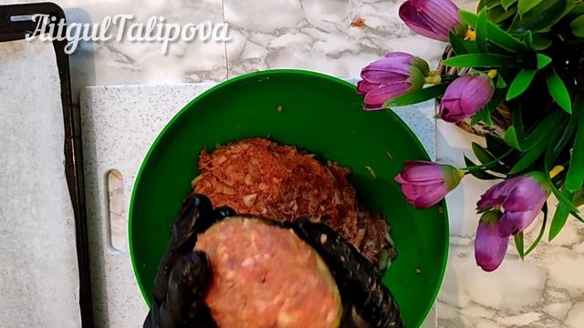 Котлеты с баклажанами. Котлеты сочные и вкусные. смотреть онлайн