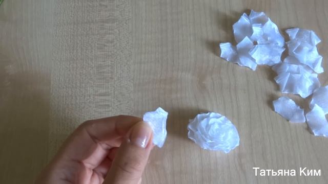 Нежная Роза Канзаши из Органзы/Бутоны для венка/Delicate rose Kanzashi Organza/Buds to the wreath смотреть онлайн