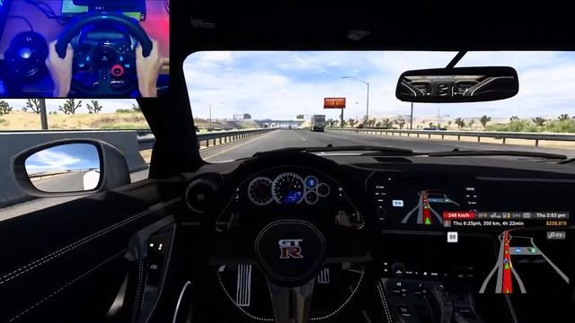 2017 Nissan GT-R | Euro Truck Simulator 2 | Logitech g29 gameplay смотреть онлайн