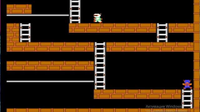 Lode Runner. 1 уровень прохождение!!! смотреть онлайн