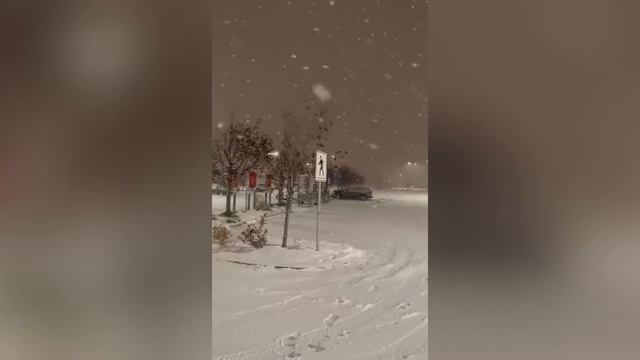 Blizzard in Vancouver and Montreal! Canada is closed! Ice traps on all roads!Event footage смотреть онлайн