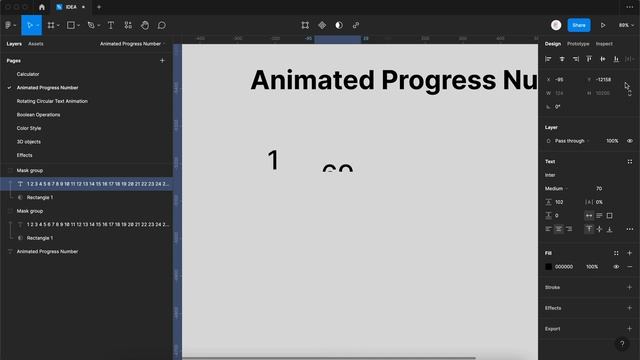 Animated Progress Number in Figma | Creating a Mask in Figma смотреть онлайн